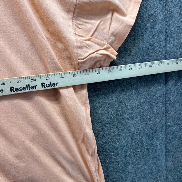 Lacoste Chemise Shirt Mens 2XL Peach Orange Crocodile Logo Tee Spell Out Logo 7 - Picture 3 of 10